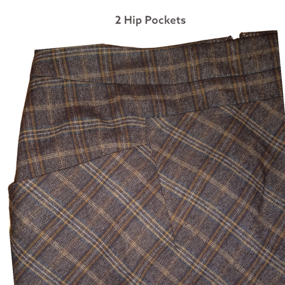 🏖️NINE WEST Plaid Mini Skirt - Picture 4 of 8